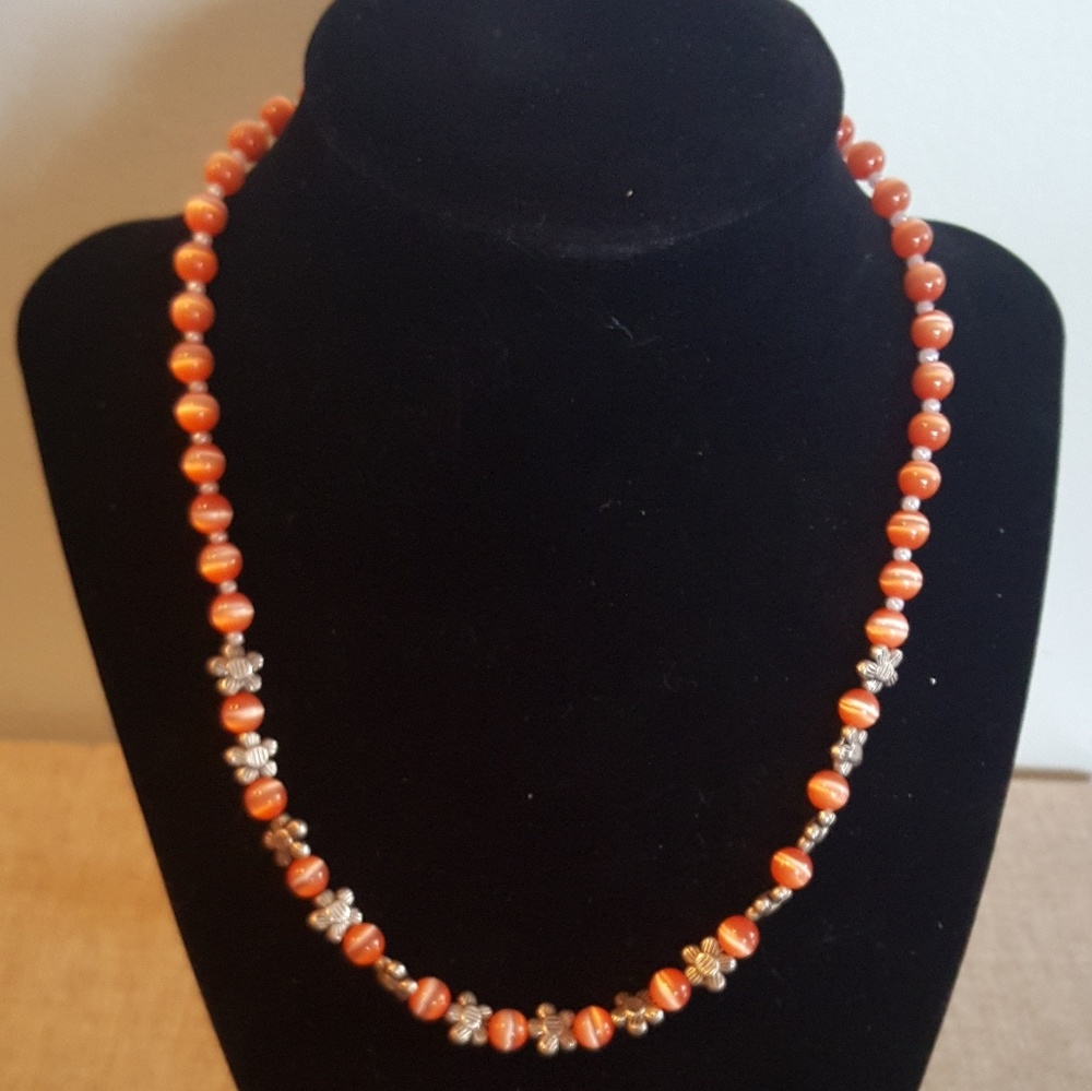 Handmade Glass Bead Necklace